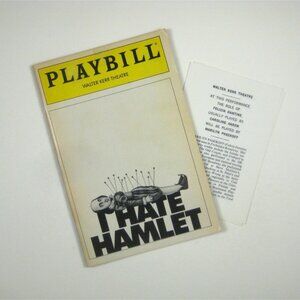 I Hate Hamlet Playbill Walter Kerr Theatre Opening Night April 1991 Paul Rudnick